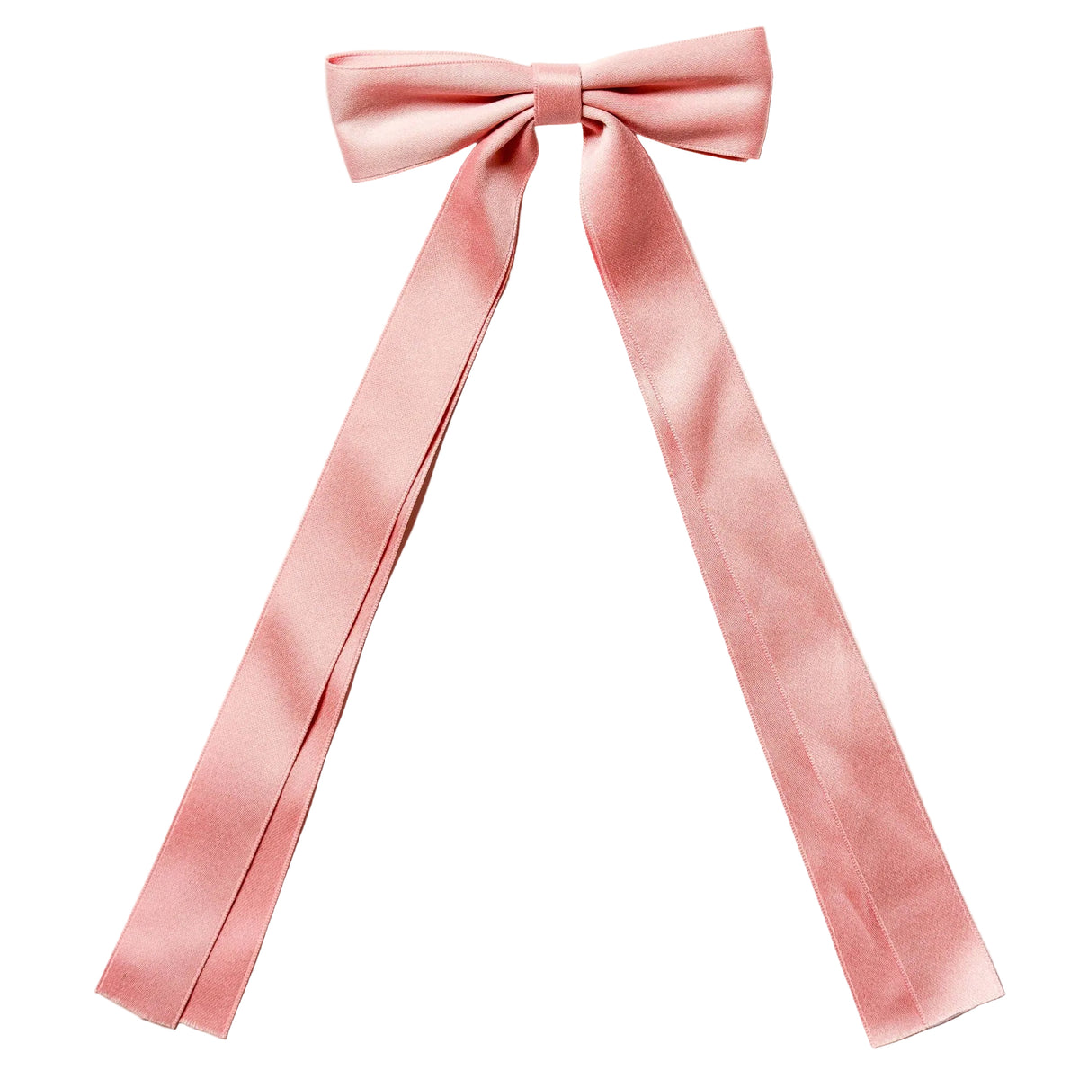 Pink bow on a white background