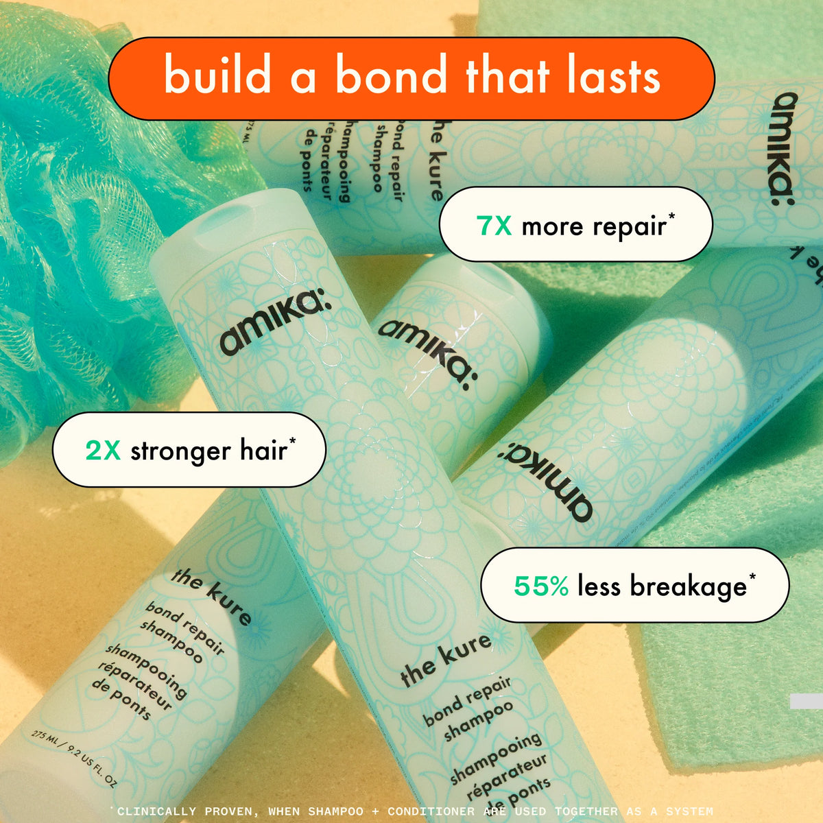 amika the kure strength repair shampoo - Bond Repair for Damaged Hair