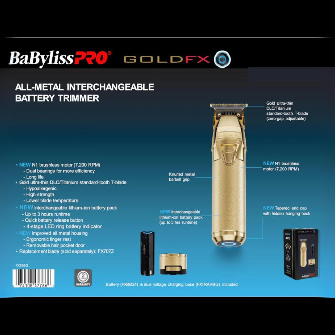 BaBylissPro FX-ONE Gold Trimmer FX-799G