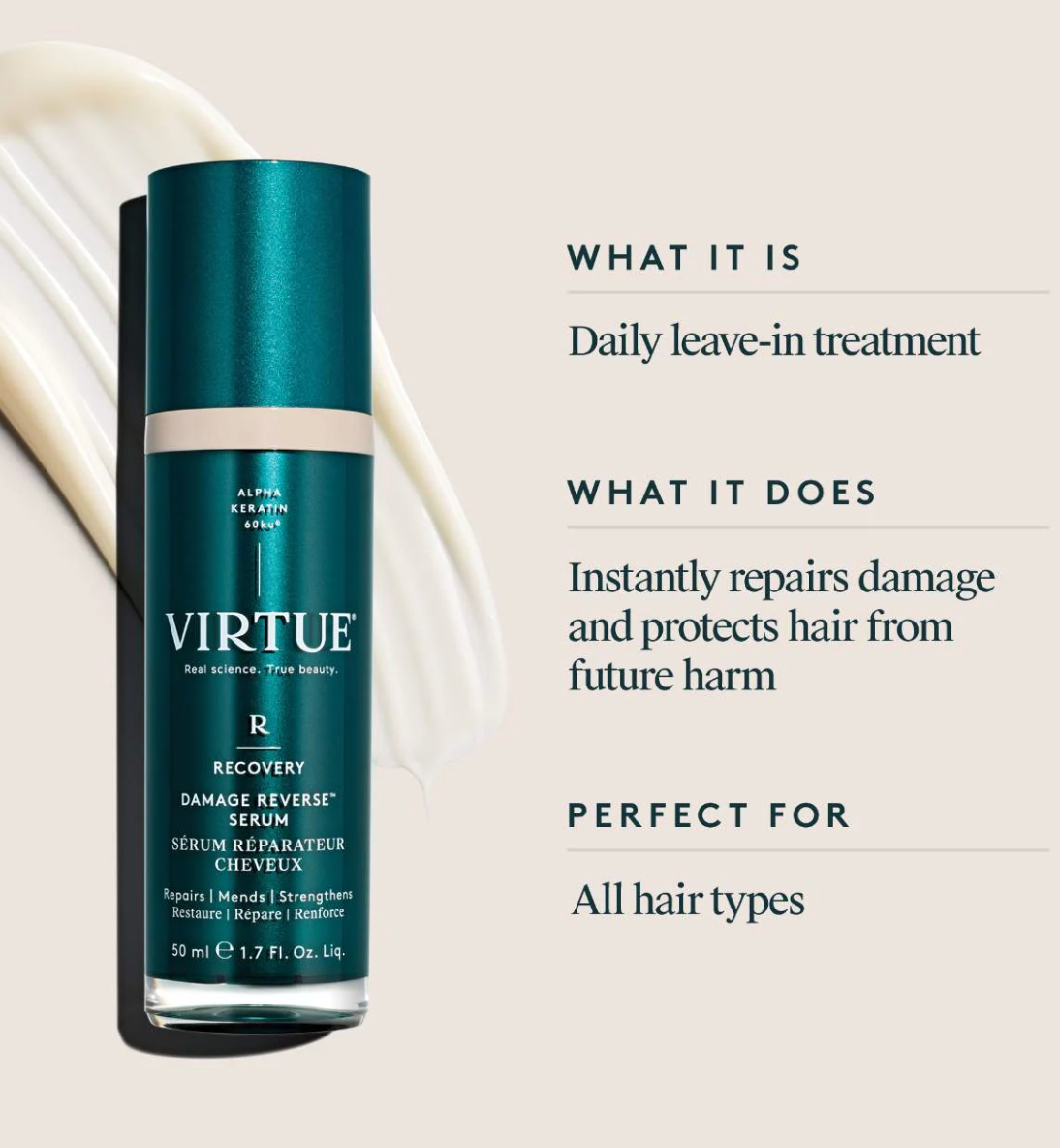 Virtue Damage Reverse Hair Serum