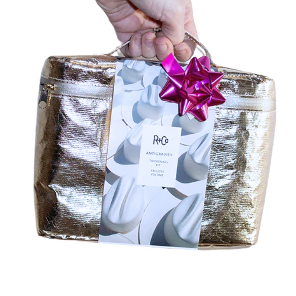 r+co Cosmetic Bag Silver Metallic