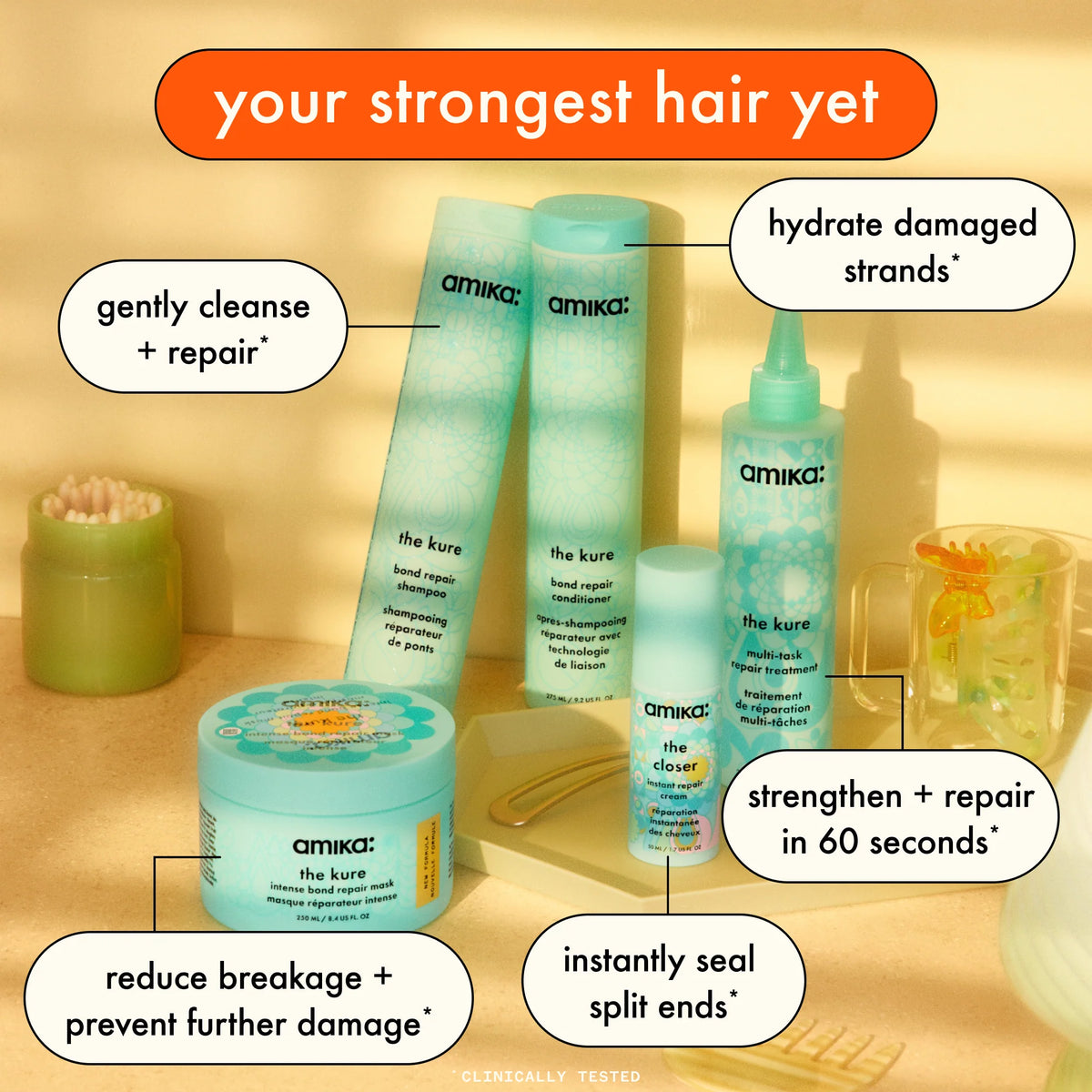 amika the kure strength repair conditioner - Bond Repair for Damaged Hair