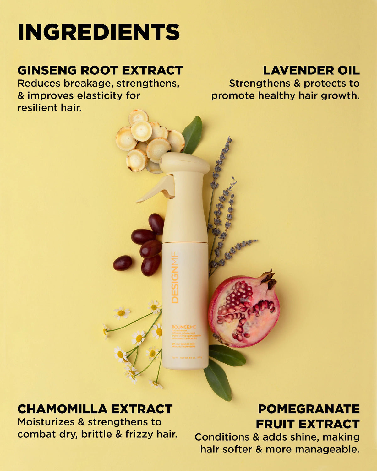 DESIGNME BOUNCE.ME Curl Enhancer Mist | Infinite Mist Refresh & Redefine