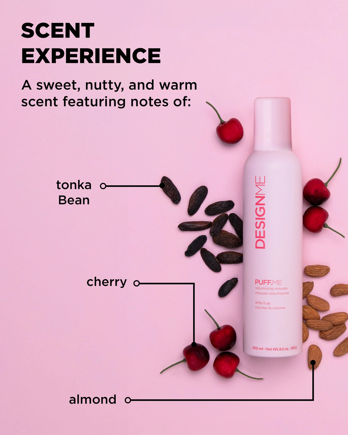 DESIGNME PUFF.ME Volumizing Mousse | Weightless Volume & Heat Protection