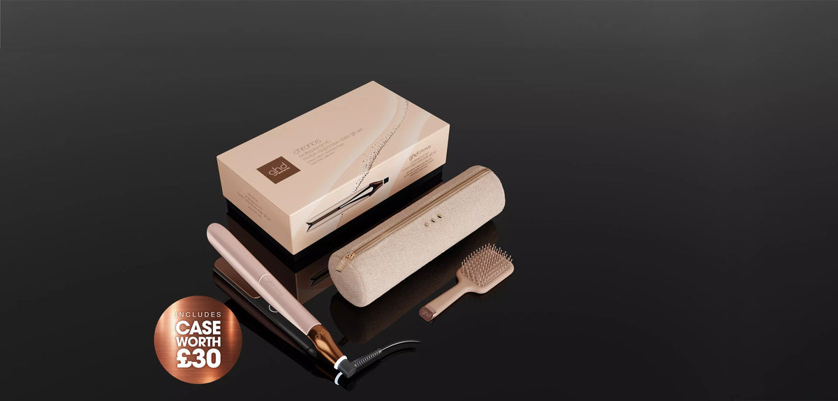 ghd Chronos Professional Hair Straightener Gift Set – Cashmere Beige Limited Edition