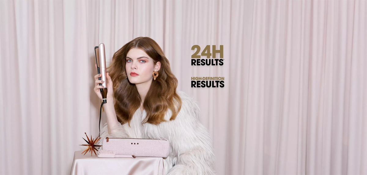 ghd Chronos Professional Hair Straightener Gift Set – Cashmere Beige Limited Edition