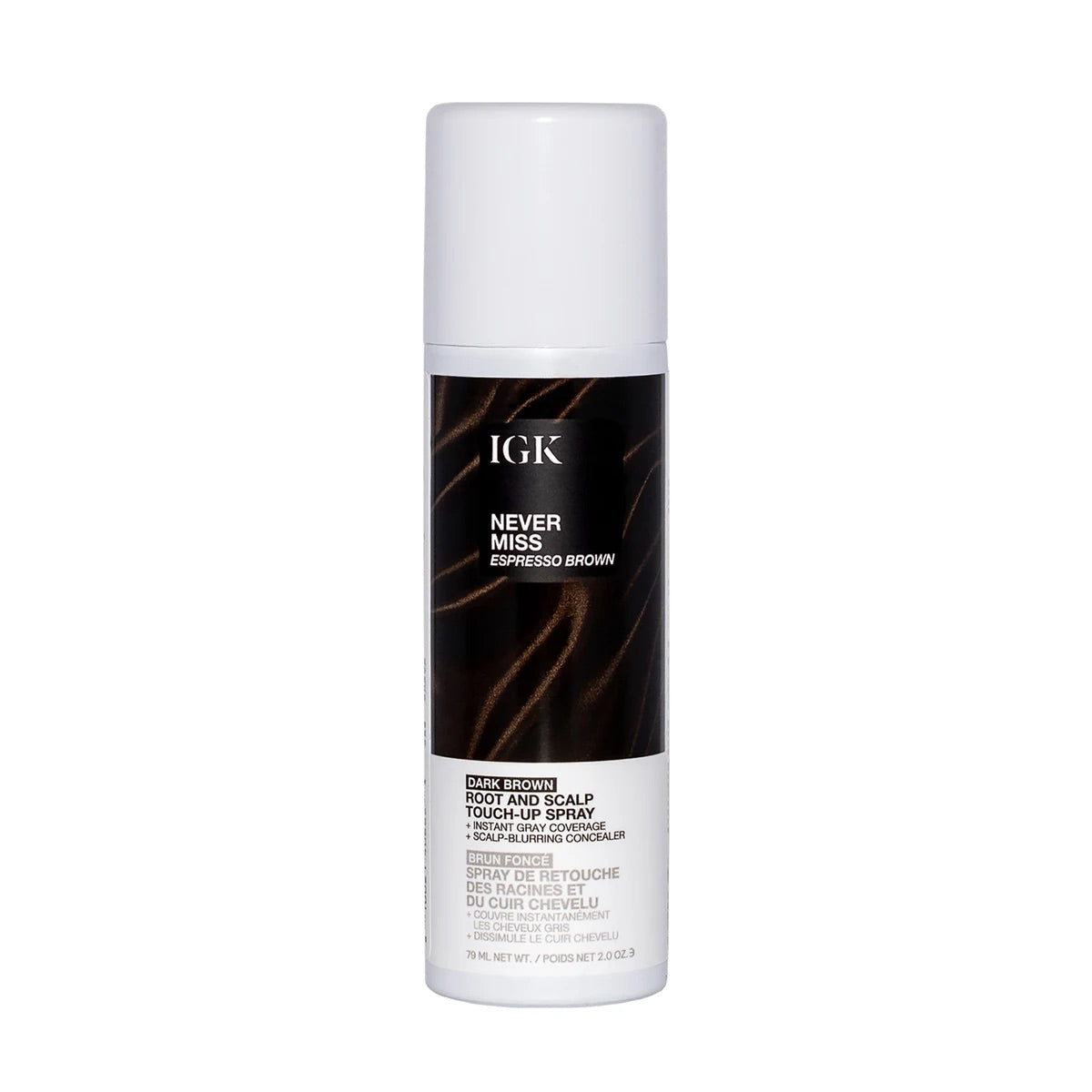 IGK Never Miss Root & Scalp Touch Up Spray Dark Brown
