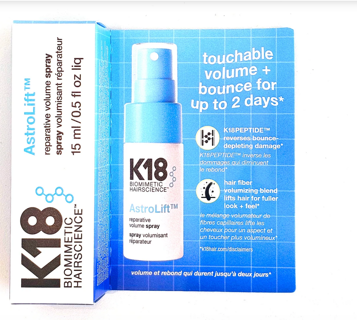 K18 AstroLift Reparative Volume Spray Mini