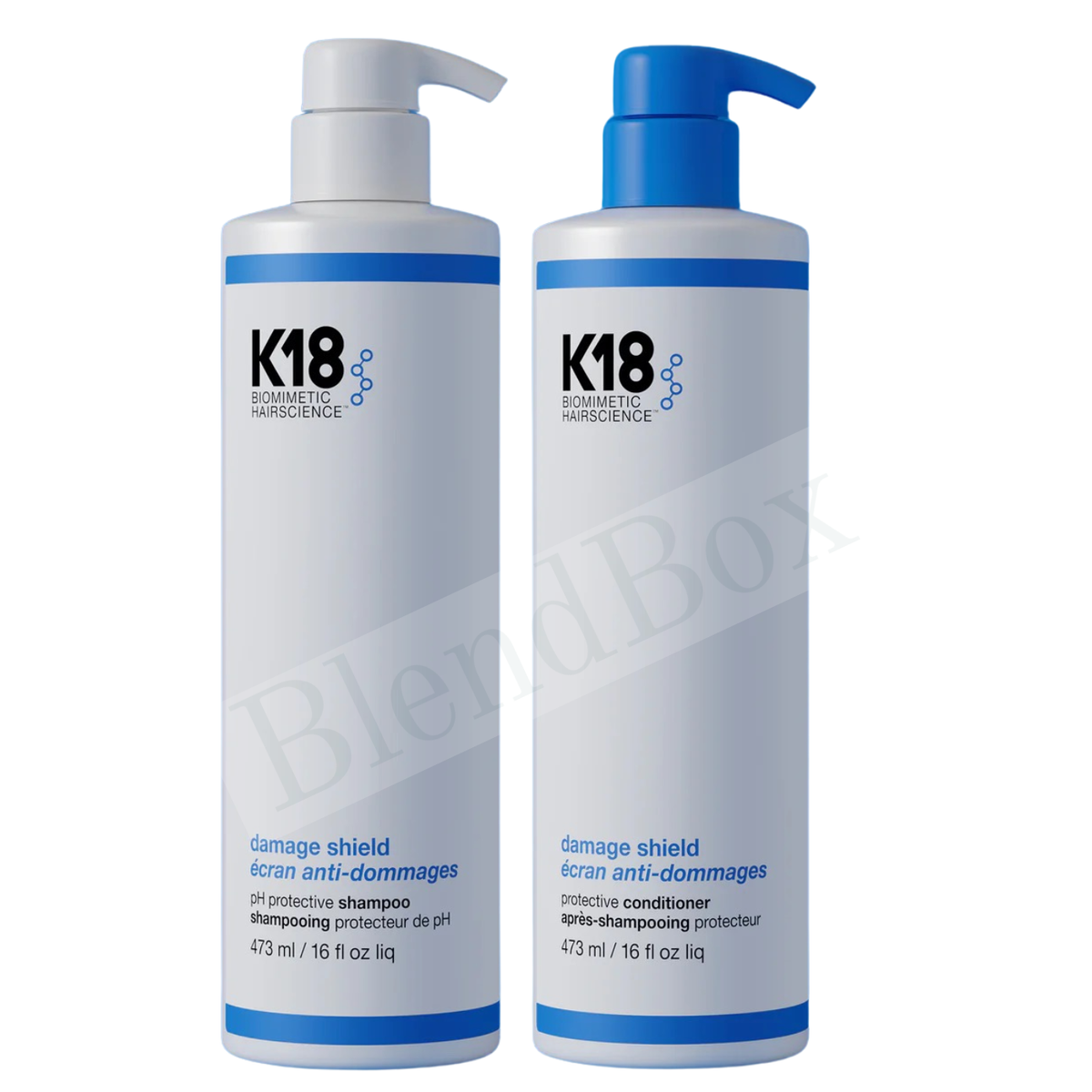 K18 Biomimetic Hair Damage Shield + Smooth Shampoo Conditioner Duo