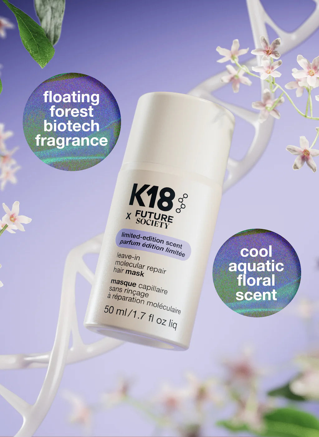 K18 x Future Society leave-in molecular hair mask