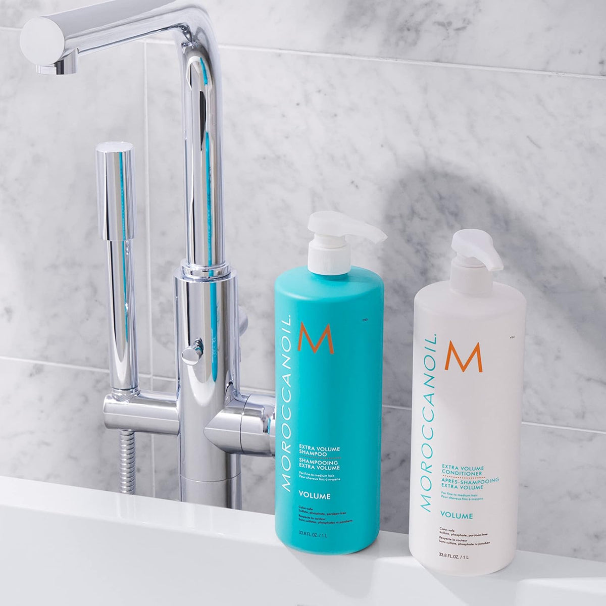 MOROCCANOIL Extra Volume Shampoo & Conditioner Litre Duo