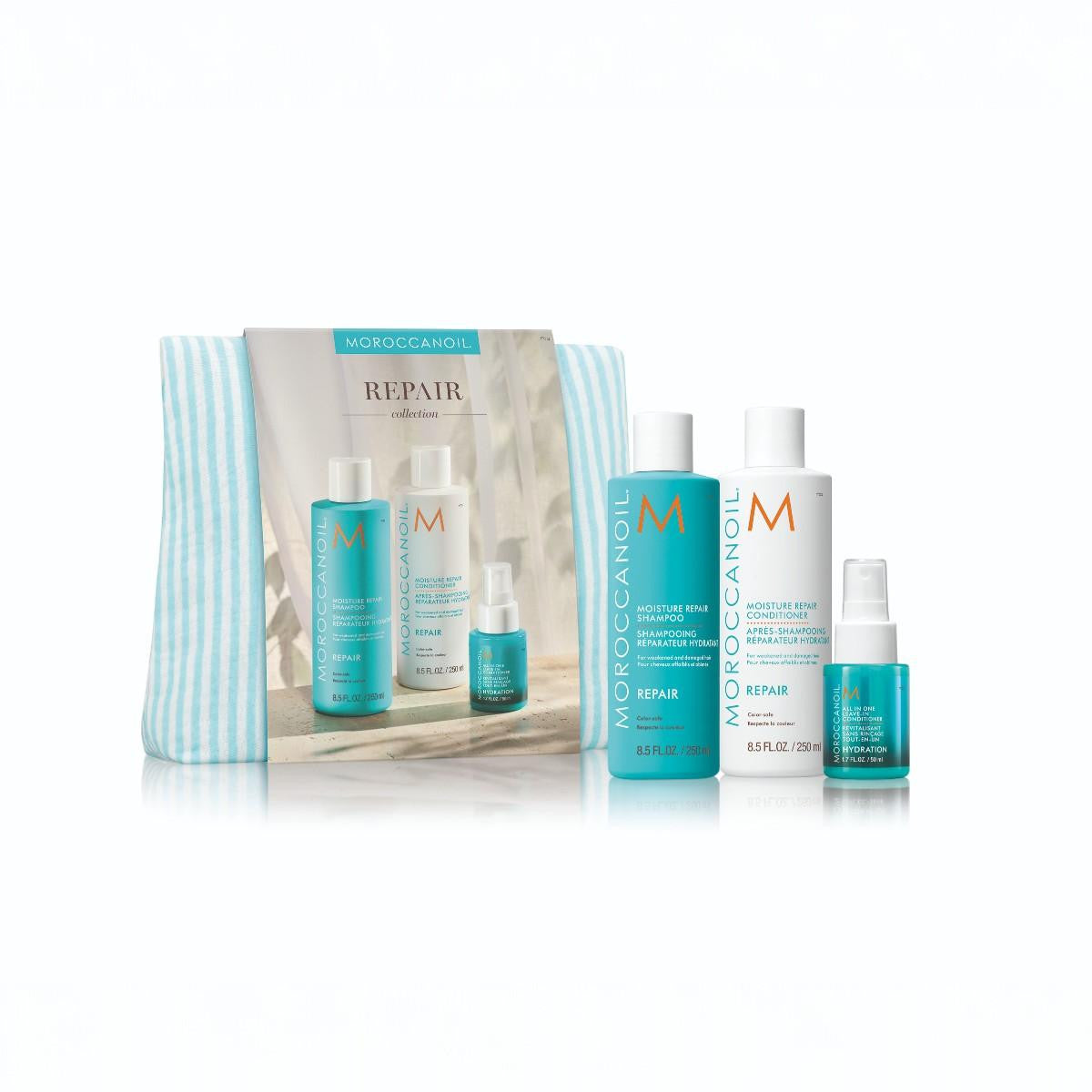 Moroccanoil Damage Repair Set – Full Size Shampoo, Conditioner & Free Gift