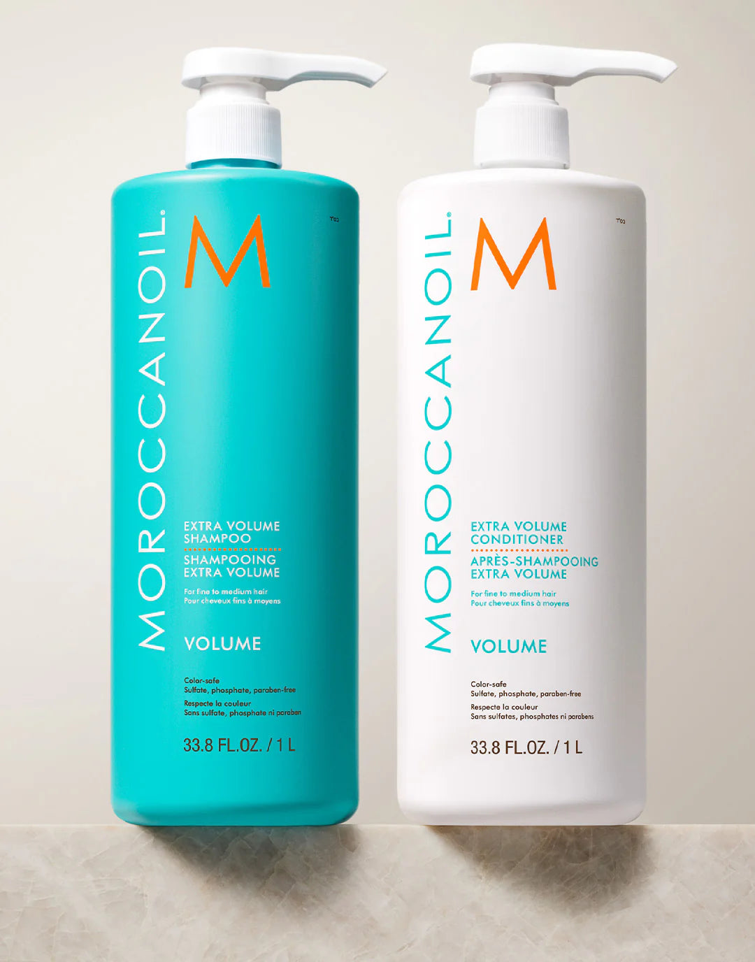 MOROCCANOIL Extra Volume Shampoo & Conditioner Litre Duo