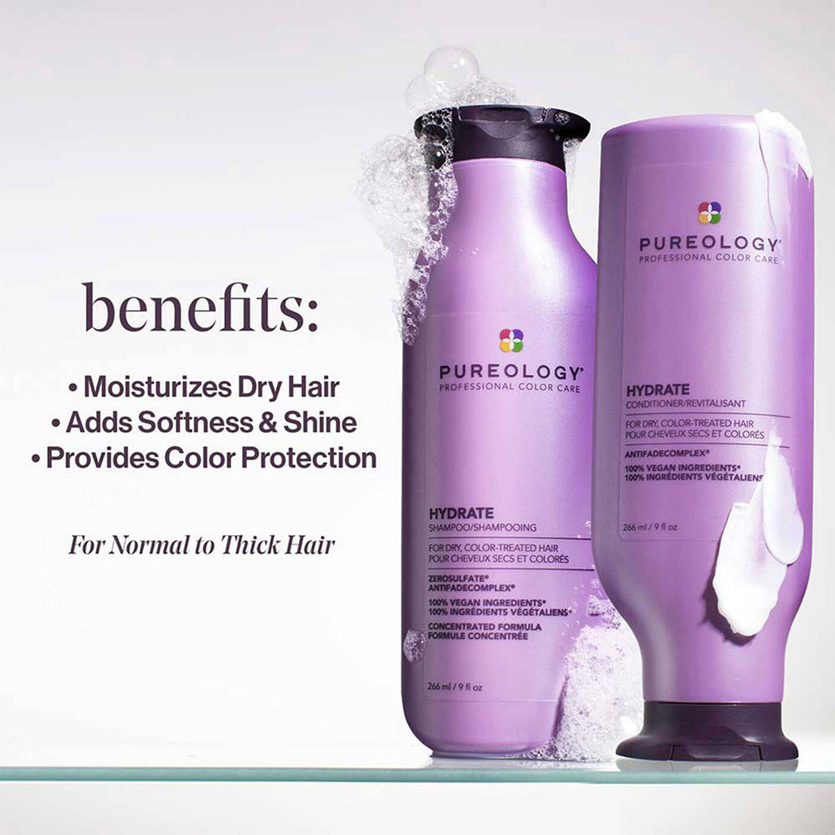 Pureology Hydrate Kit – Shampoo, Conditioner & Color Fanatic Leave-In