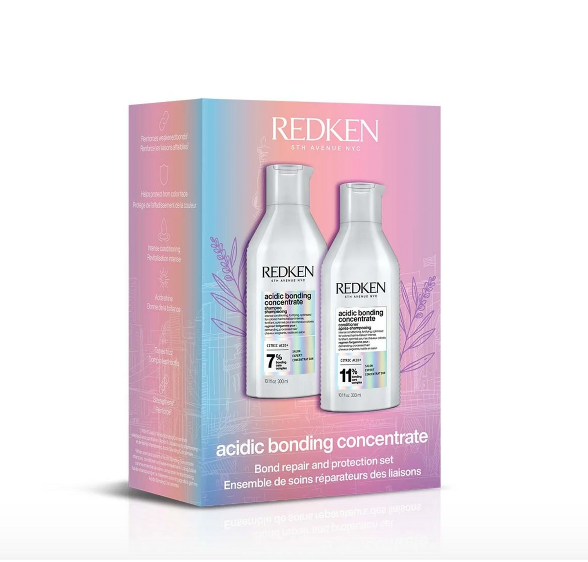 Redken acidic bonding concentrate product packaging on a white background