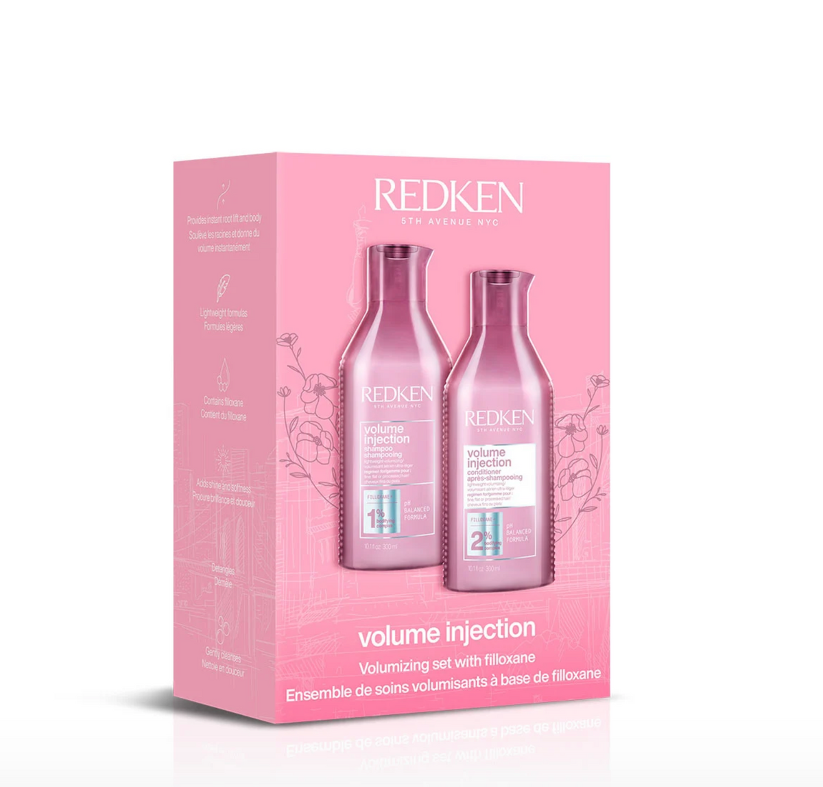 Redken Volume Injection Volumizing Shampoo & Conditioner Set 300ml ea.