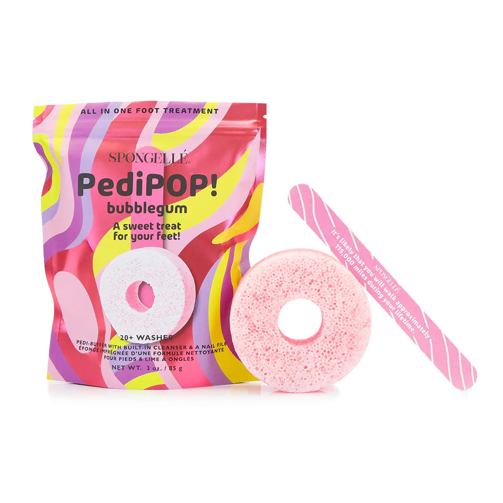 Spongellé Bubblegum - PediPOP! Pedi Buffer & Nail File