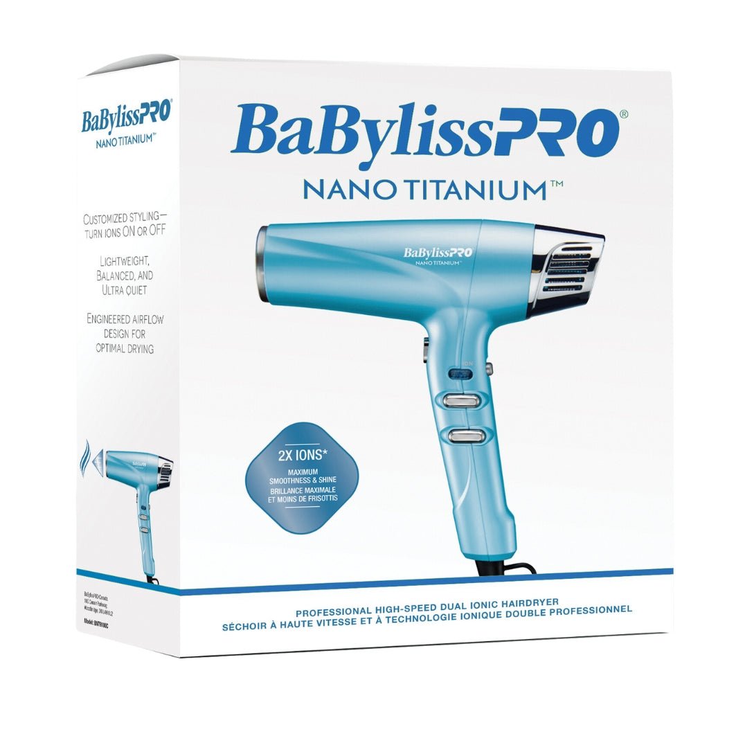 BabylissPRO® Nano Titanium Dual Ionic High-Speed Dryer - Blend Box