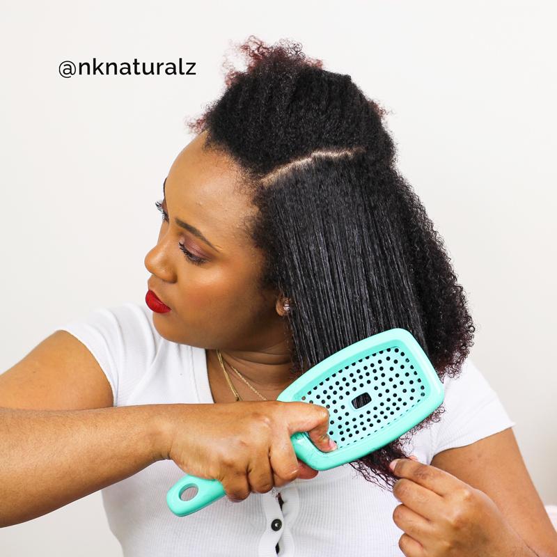 Curl Keeper® Flexy Brush - For Detangling and "Curl Clumping" - Blend Box