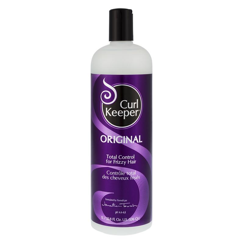 Curl Keeper® Original - Blend Box - Total Control For Frizzy Hair - Leave In Treatment - 1 Litre 33.8 fl. oz. Control frizz & define curls effortlessly with Curl Keeper® Original. Our water-based formula ensures 100% effectiveness in any weather, especially humidity. Say goodbye to frizzy hair & hello to long-lasting, manageable curls!
