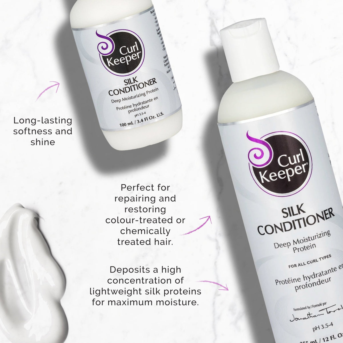 Curl Keeper® Silk Conditioner (formerly Pure Silk Protein) - Blend Box