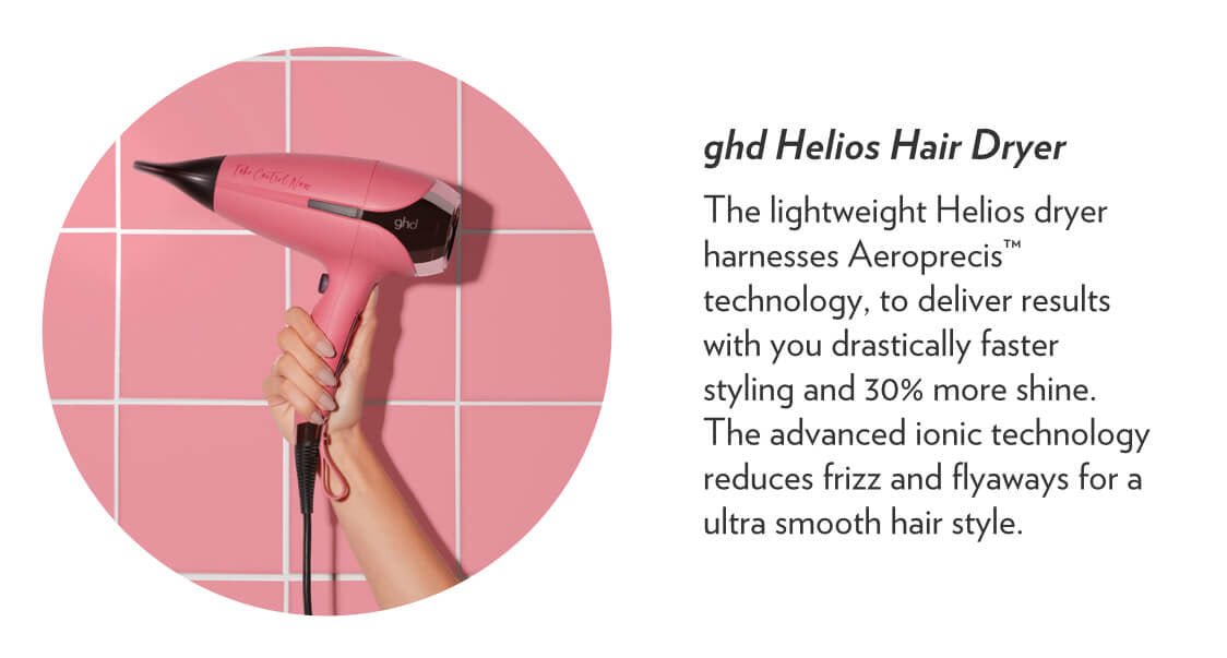 ghd Helios 1875W Advanced Professional Dryer in Rose Pink - Blend Box