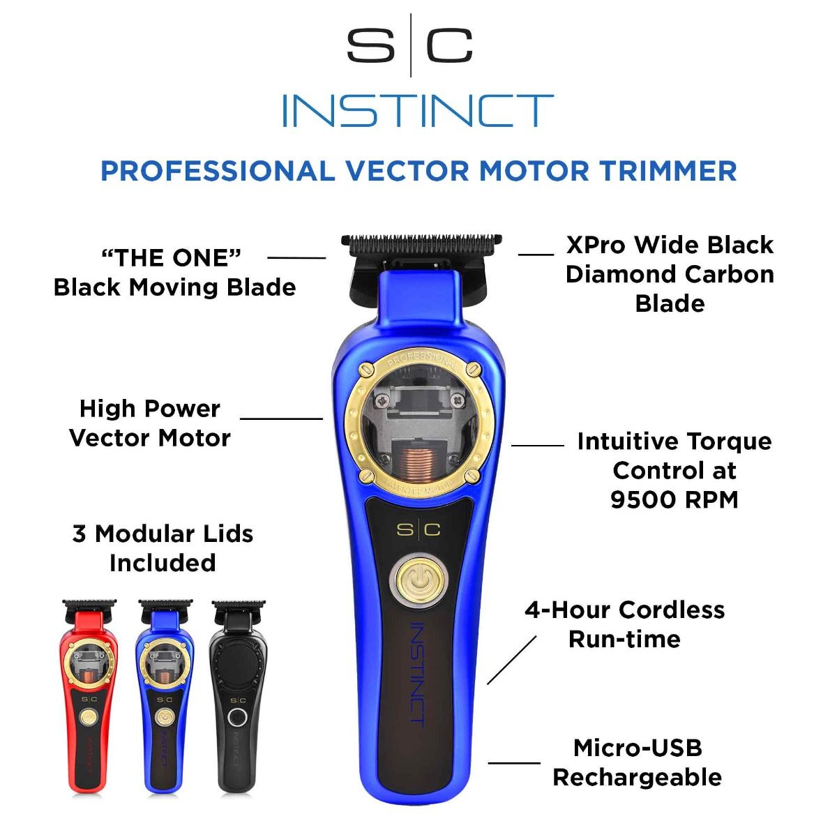 Instinct Professional Vector Motor Trimmer - Blend Box