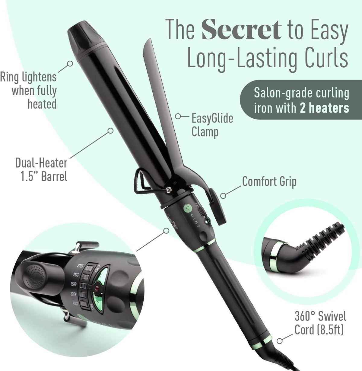 Mint Pro Tools Curling Iron - Blend Box