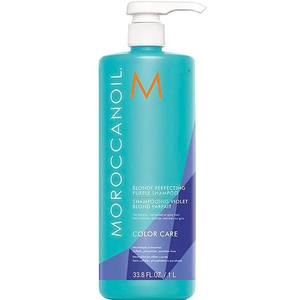 Moroccanoil Blonde Perfecting Purple Shampoo and Conditioner selling 33.8 oz