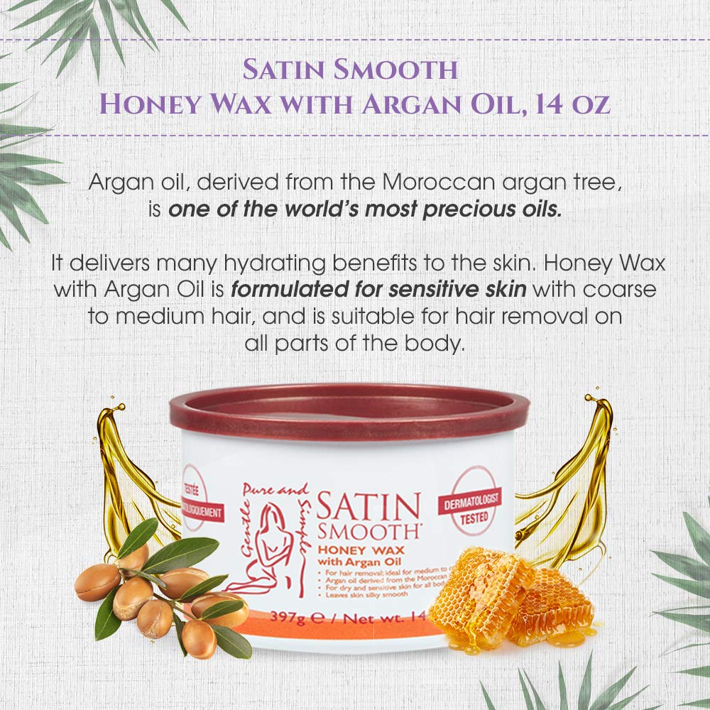 Satin Smooth Honey Wax With Argan Oil - Blend Box