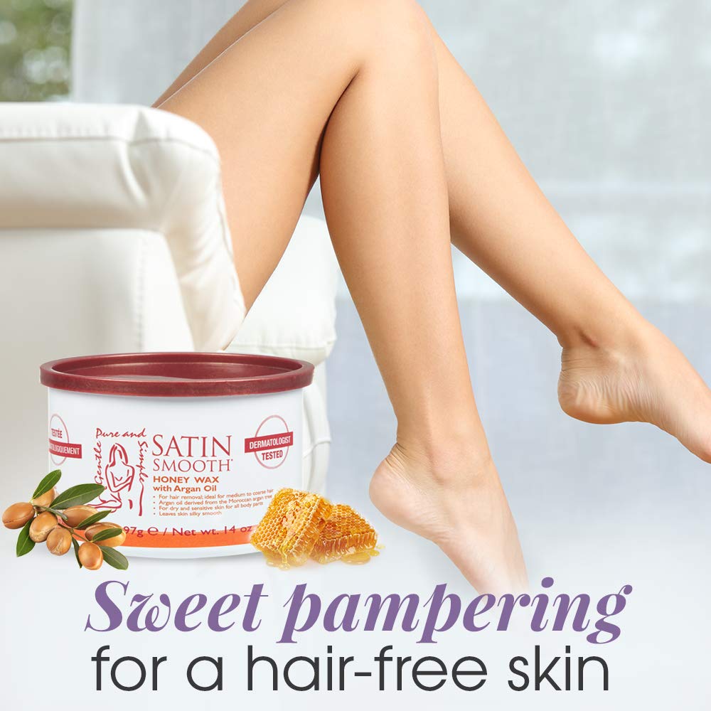 Satin Smooth Honey Wax With Argan Oil - Blend Box