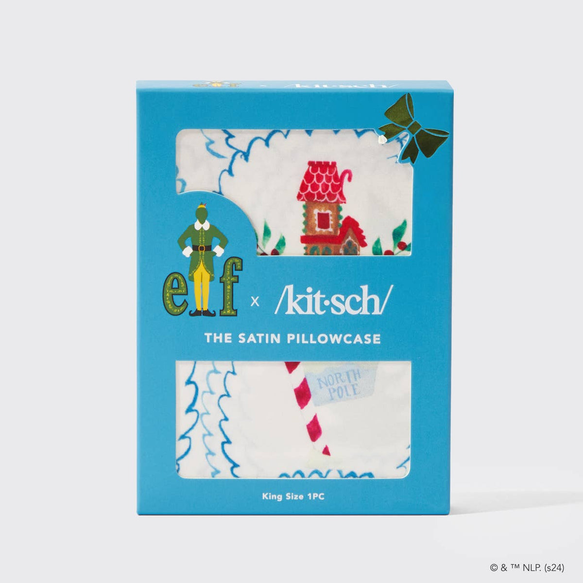 Elf x Kitsch Satin Pillowcase King - North Pole