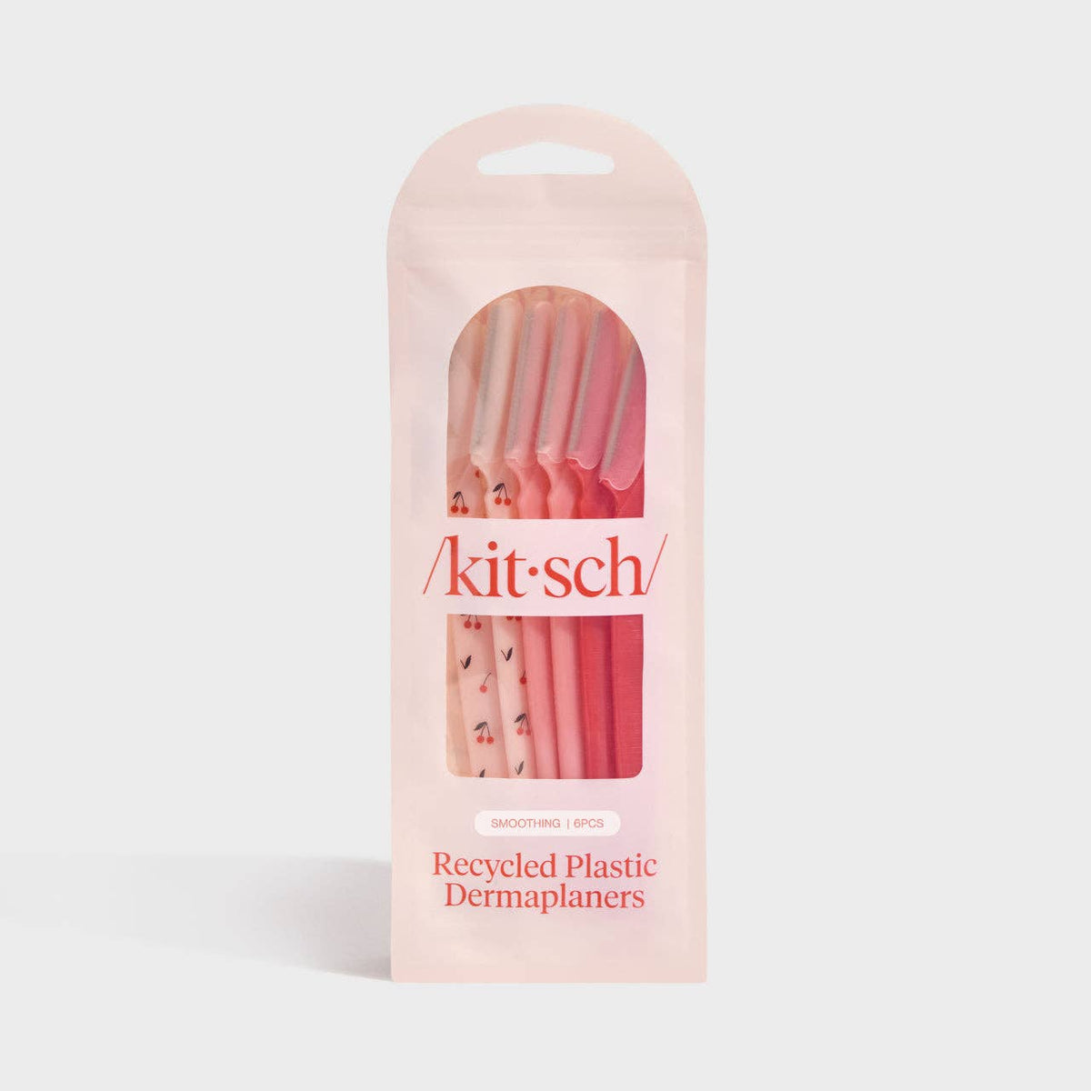 Recycled Plastic Dermaplaners 6pc Set - Asstd Cherry Blossom
