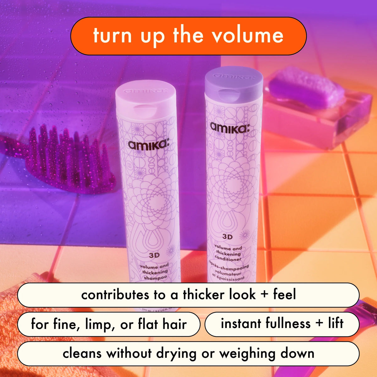 amika 3D Volume and Thickening Conditioner