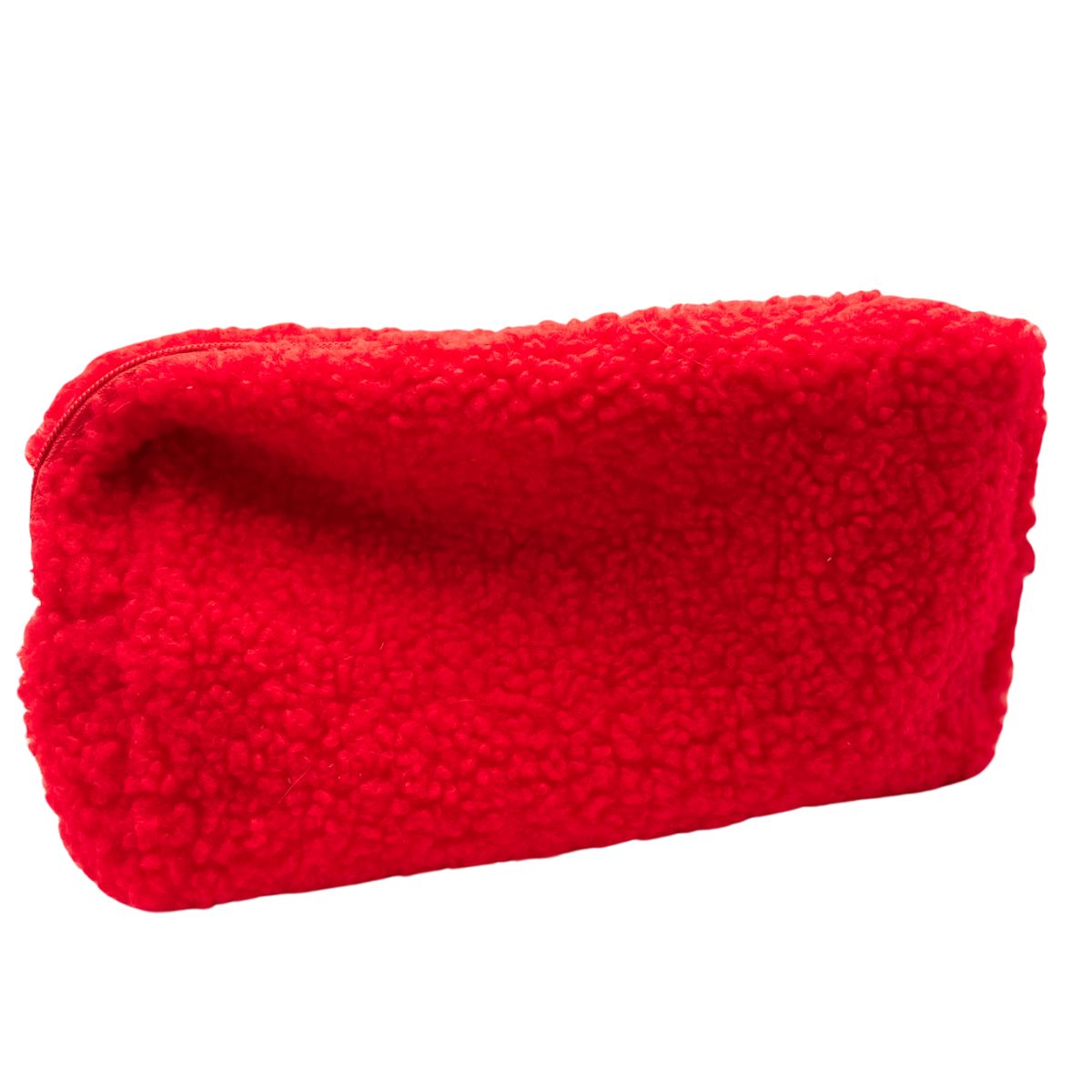 Red Boucle Travel Bag