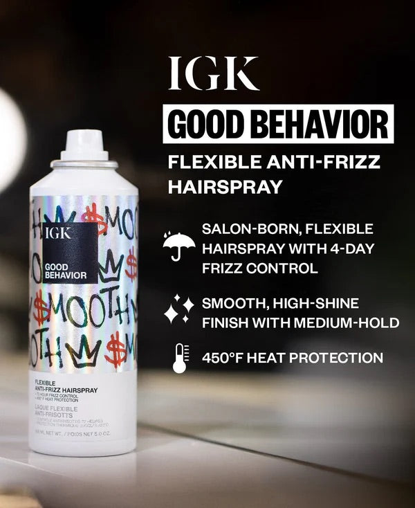 IGK Good Behaviour Flexible Anti-Frizz Hairspray