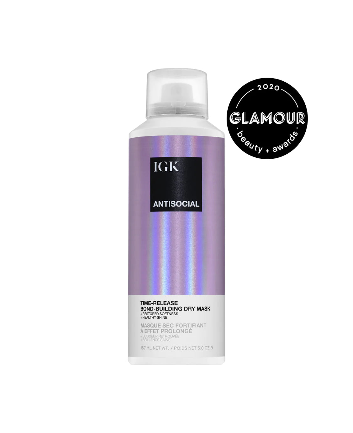 IGK Antisocial Overnight Bond Building Dry Hair Mask