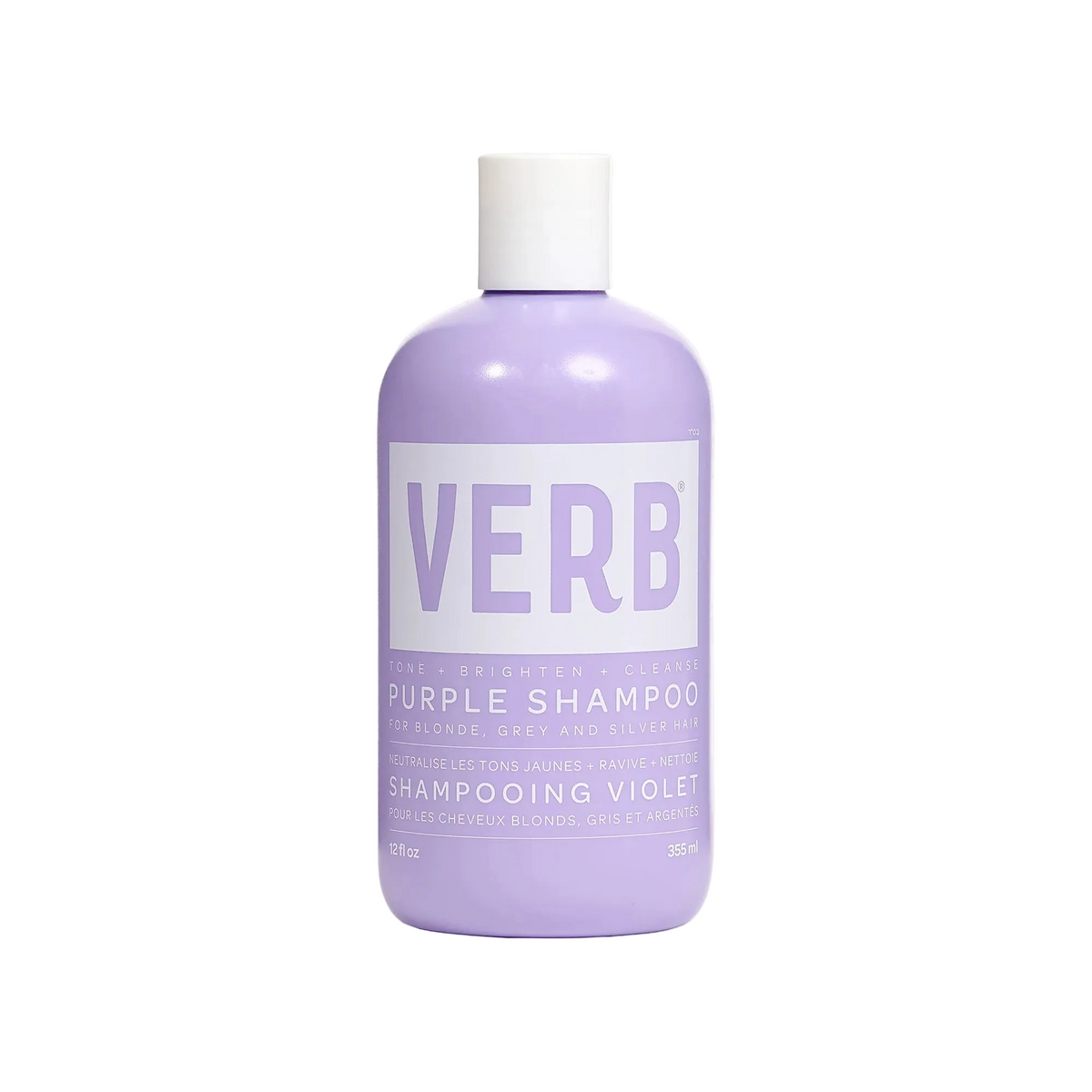 Verb purple bottle of shampoo 