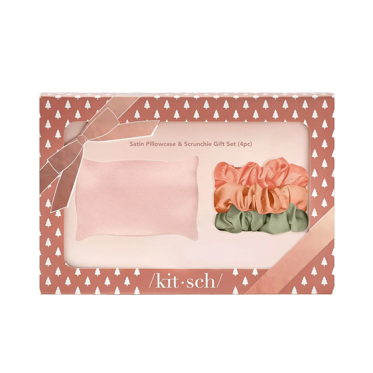 Kitsch Satin Pillowcase & Scrunchie 4pc Set