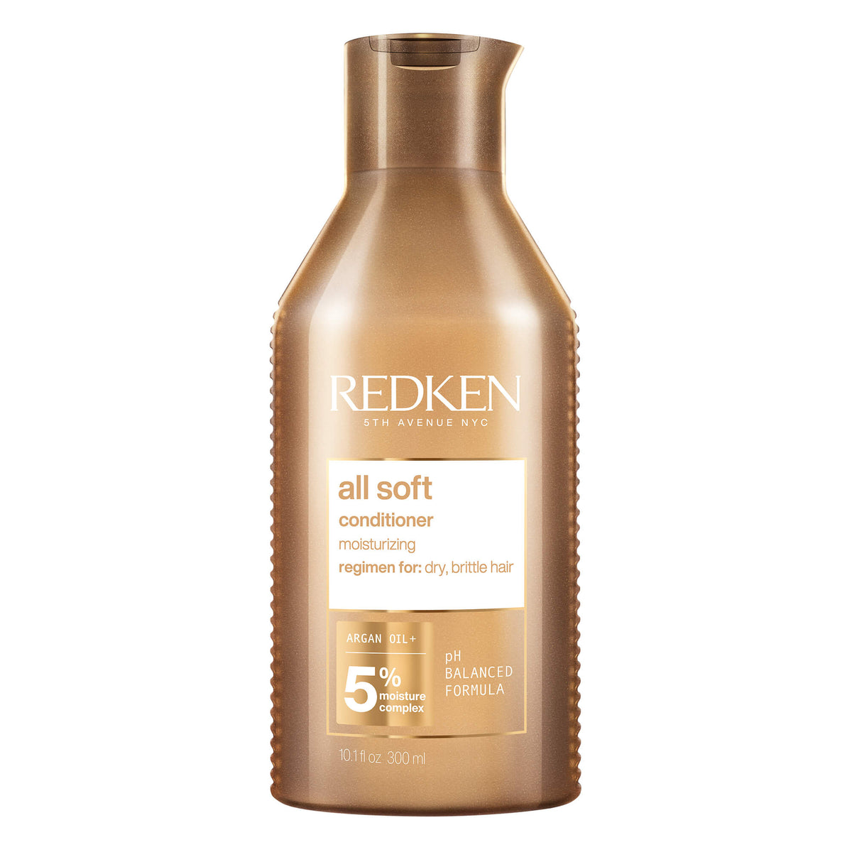 Redken All Soft conditioner bottle on a white background