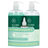 Tea Tree Shampoo and Conditioner Litre Duo + Mini