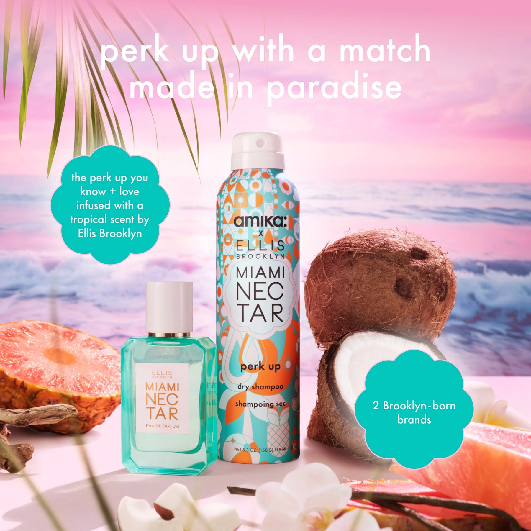 amika x Ellis Brooklyn dry shampoo MIAMI X NECTAR