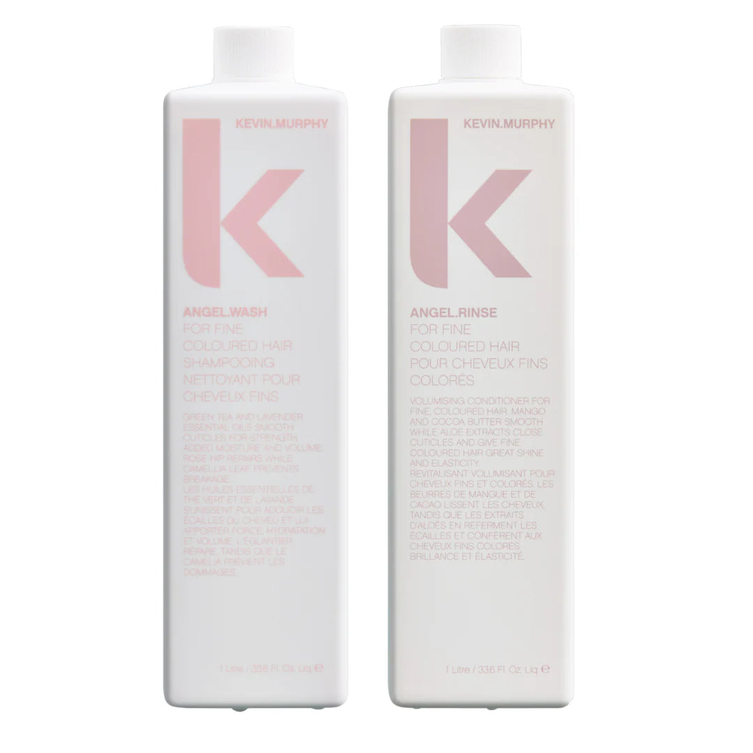 KEVIN.MURPHY Angel Wash & Rinse Litre Duo – Volumizing Shampoo & Conditioner