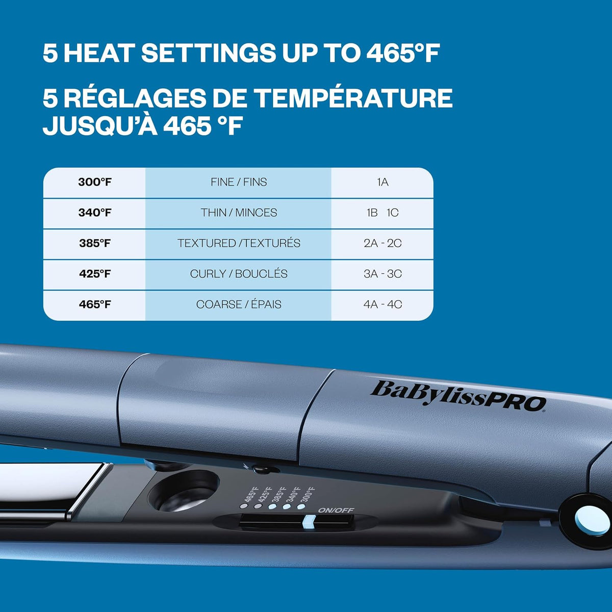 BaBylissPRO Nano Titanium 1” TrueTension Electromagnetic Flat Iron