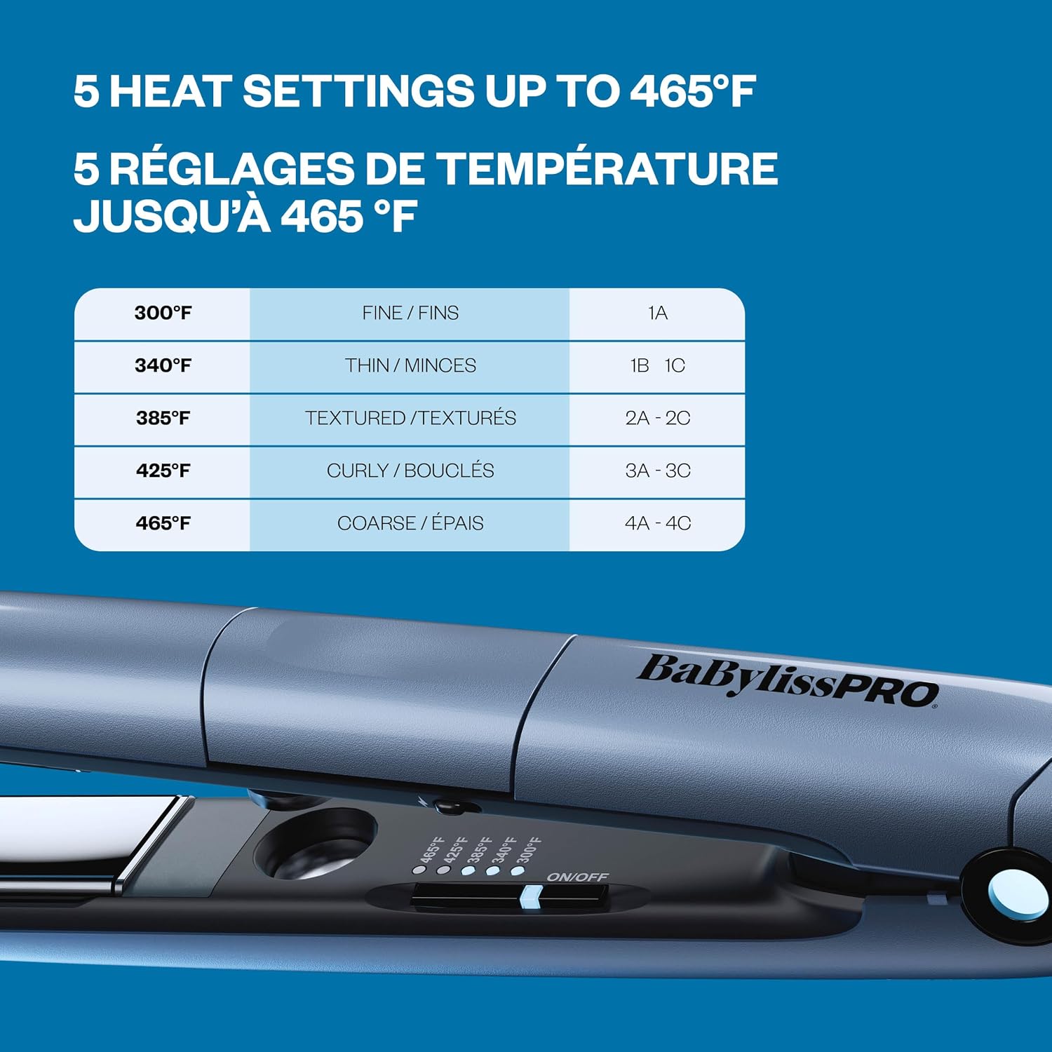 BaBylissPRO Nano Titanium 1” TrueTension Electromagnetic Flat Iron