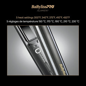 BaBylissPRO Glamista 1” Advanced Professional Ionic Flat Iron