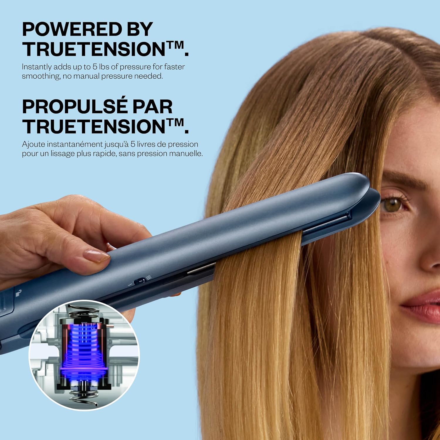 BaBylissPRO Nano Titanium 1” TrueTension Electromagnetic Flat Iron