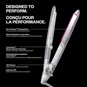 BaBylissPRO Nano Titanium 1” TrueTension Electromagnetic Flat Iron