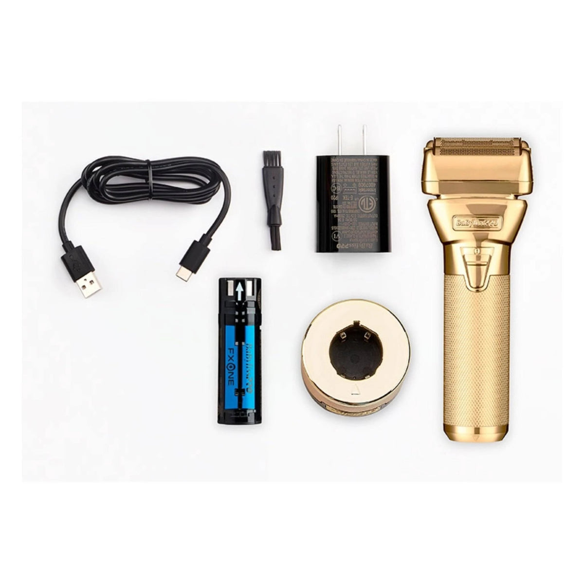BaBylissPRO FXONE GoldFX Double Foil Shaver with Interchangeable Battery System