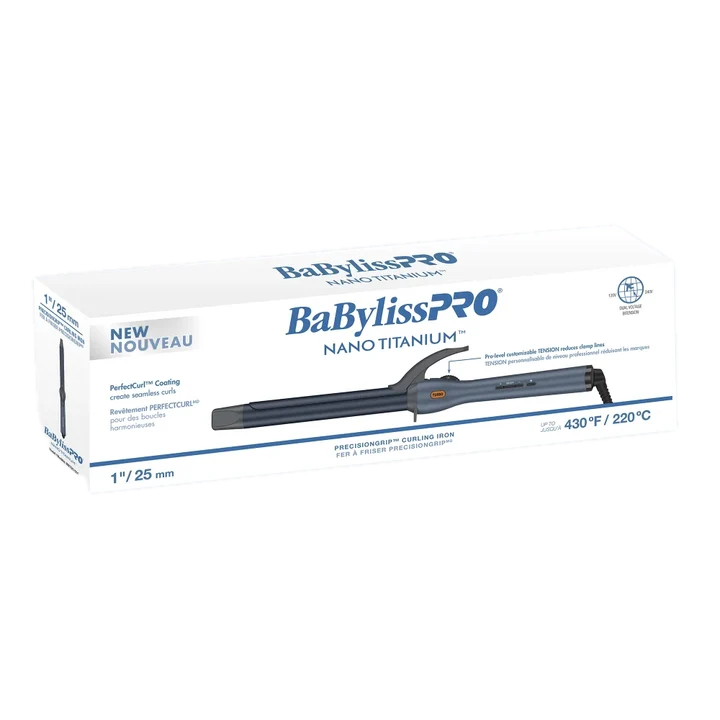 BaBylissPRO Nano Titanium PrecisionGrip Curling Iron